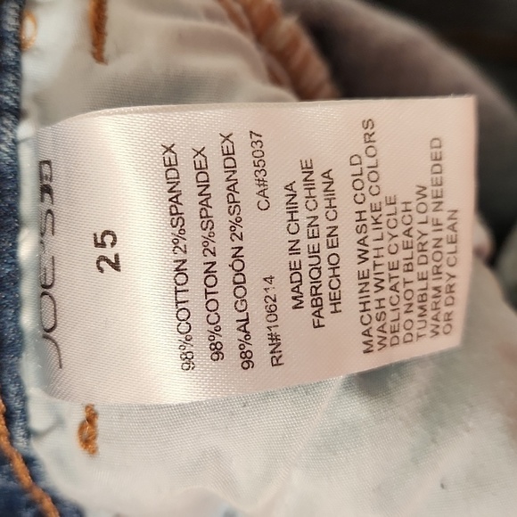 JOE'S Arabella Mid-Rise Skinny Ankle Iconic Release Step Hem Jeans 25 - Picture 12 of 13